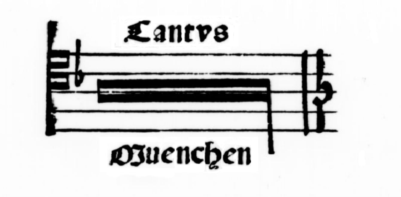 Notenzeile Cantvs Muenchen